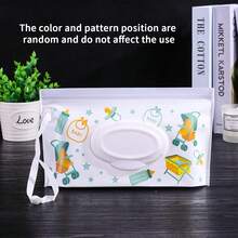 1pc Baby Wet Wipes Packaging Bag, EVA Waterproof Tissue Holder With Window, Portable For Outdoor Use, Random