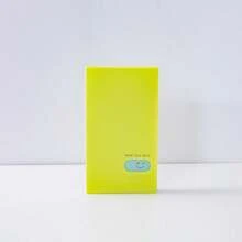 1PC Box Business Card Holder - Double-Sided Thickened , Macaron Color Series With Celebrity Patterns, Card Storage & Collection (9x5.7cm, Holds 120 Cards)