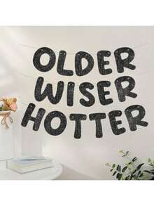 1 set Ghirlanda arcobaleno fai da te luminosa, striscione divertente per feste di compleanno adatto per feste di 30°, 40°, 50°, 60°, 70°, 80° compleanno, decorazioni per feste a tema discoteca - nero - Visualizzare 2