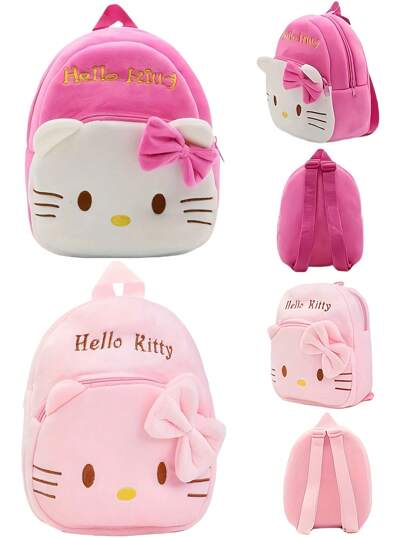 Sanrio 1 Pezzo Grande Zaino Hello Kitty con Capacità Capiente, Disegno Carino Rosa e Bianco, Lavabile a Mano, Adatto per Uso Quotidiano, Uscite, Borsa Cosmetici, Regalo