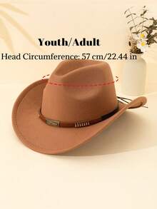 1 Stück Unisex & Kinder schwarzer Filzhut aus Segeltuchmaterial mit Anker Dekor, westlicher Stil Sonnenhut, geeignet für tägliche Outfits, Partys, Outdoor-Aktivitäten, ganzjährig