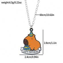 1 pieza Collar con colgante de Capibara lindo - Collar - Ver 3