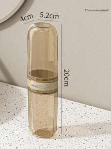 3/2/1pc Travel Wash Cup, Portable Toothbrush Tooth Cup, Travel Toothbrush Storage Kit For Home And Outdoor Use,Tooth Set Storage Box Travel Supplies Mouth Wash Cup, Artifact Toothbrush Kit With Travel Size Mouthwash Cup, And Transparent Storage Box Travel Necessity DIY Stickers,Suitable For Student Dormitory, Business Trip, Hotel Or Outdoor Travel. Travel Essentials Travel Accessories Vacation Summer Holiday Back To School