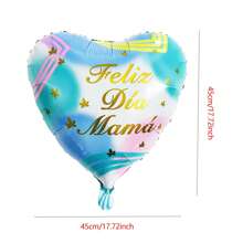 10pcs Spanish 10inch Mini Mother's Day Heart Balloons Best Mom Air Balloon Love Mom Mother's Day Decorations