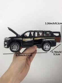 ESCBBXX 1pc Realistic Off-Road SUV Zinc Alloy Model Toy Car, Collection/Display Item - Size: 8.26"L X 3.74"W X 3.26"H, Alloy Exterior Detailed Interior, Openable Doors & Hoods, Rolling Wheels - Great As Collectible Metal Car Gift For Adults,Back To School
