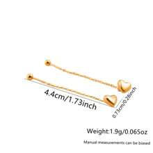 1 Set Minimalist And Elegant Delicate Heart-Shaped Stainless Steel Jewelry Set, Suitable For Women To Wear Daily Or Attend Parties, Also A Great Mother's Day Gift