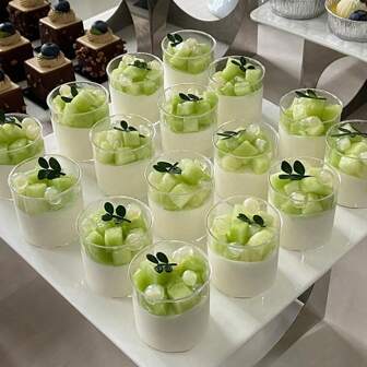 10pcs/20pcs/30pcs Round Clear Dessert Cup, Perfect For Puddings, Mousse, Jelly, Parties, Perfect For Mini Ice Cream Cakes, Dessert Decorations, Birthday Parties, Wedding Parties And Other Events