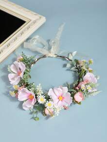 1 peça de cabeça de borboleta colorida para festa de casamento, coroa de flores, vestido de noiva combinando, acessório de moda para sessão de fotos - Multicolorido - Ver 2