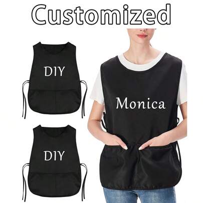 Custom Dust-Proof Aprons - Personalized Nordic-Style Sleeveless Kitchen Aprons For Men And Women, Custom-Made Kitchen Cooking Hand-Washing Aprons, Unisex Sleeveless Dust-Proof Aprons, Party Gifts, Wedding Gifts, Engagement Gifts, Family Gifts, Party Gifts, Anniversary Gifts, Christmas Gifts,Kitchen Essentials , Industrial