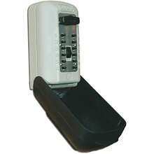 Digital Key Safe - C500 Cream Metal Electronic Combination Lock Portable Wall/Floor Mount 64mm - White,Black - View 2