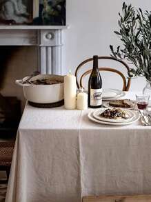 1/12pcs Minimalist Elegant Beige Wrinkle Textured Napkins, Suitable For Restaurant, Kitchen, Outdoor Picnic, Dining Table Decoration