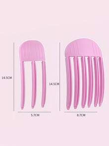 两件套高耸发夹，蓬松自然发根提升工具，带刘海卷发棒，适合女性和女孩，适用于细软卷发、长发或短发，手动发型设计工具，返校季、旅行度假必备，卷发器，卷发产品，卷发棒，卷发器，卷发器，圣诞节，卷发棒