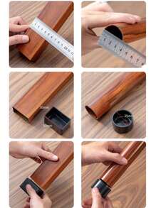 Set de 4 tapas de silicona para patas de sillas, transparentes, protectoras para suelos de madera dura, antideslizantes, antirayado y silenciosos, deslizadores de muebles para patas de sillas, protectores de suelo rectangulares para sillas, tapas de silicona para patas de sillas y mesas, sofás