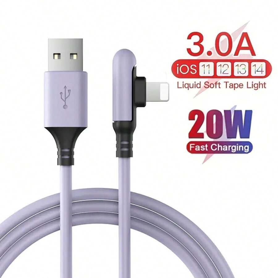 durcord Cable de carga súper largo de 1,8 m/5,9 pies/70,8 pulgadas [Certificado MFi] Cable de carga rápida USB multicolor con adhesivo líquido suave compatible con iPhone 13/12/11 Pro Max/XS MAX/XR/XS/X/8/7 Plus - Color Macarrón compatible con iPhone 14 Pro Max, 14 Pro, 14 Plus, 13 Pro Max, 13 Pro, 13, 12 Pro, 12, 11, XS, XR, 8 Plus, 8, 7, 6, 5, SE, para iPad Lightning, ángulo recto de 90 grados