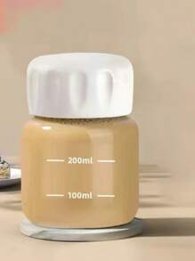 1/2pcs Mini Glass Small Cup For Coffee, Milk, Stylish & Portable, Cute Short Design