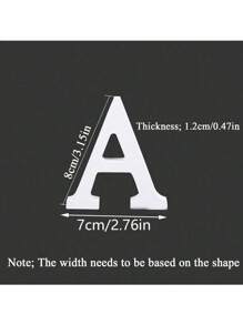 1pc Wooden Decorative Letter Design Home Decor Crafts, Free Combination Decorative Freestanding Wooden Letter Slices For Handicrafts, Family Gatherings, Birthday Parties, Weddings And Other Event Decorations