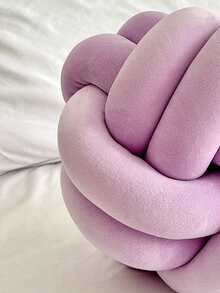 1pc Plain Versatile Dual Strand Octagon Decorative Throw Pillow, Suitable For Sofa, Coffee Table, Bedroom Bedside - Purple - View 7
