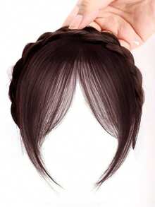 8-Shaped Bangs Braid Wig Hair Hoop, Invisible Hairpiece For School, Party, Date, Hide Hair Loss, Hair Decor Headband - Multicolor - View 4