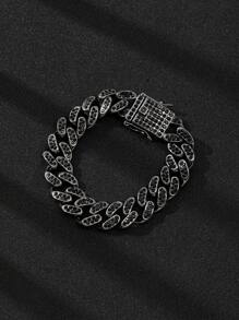 Stylish Full CZ Diamond Hiphop Chain Necklace, Suitable For Men And Women Everyday Streetwear, Great Gift