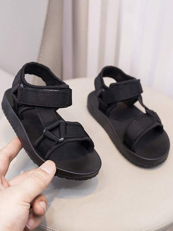 2025 New Summer Kids/Children Casual Versatile Beach Sandals, Boys Woven Strap Fashionable Minimalist Open Toe Shoes, Girls