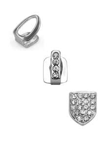 1-3pcs Teeth Grillz Diamond Hip Hop Silver Gold Plated Grillz Tooth Jewelry Kit Crystal Decoration Teeth Shiny Caps