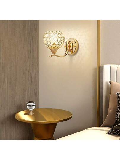 Pc Wand Lamp Bedside Verlichting LED, Minimalist Moderne Bedroom, Living Room, Hallway, Staircase, Nordic Luxe Crystal, Fixture (Bulb Not Included) view 8