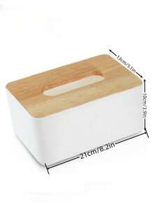 1pc Multi-Function Tissue Storage Box, Modern Plastic Tissue Box Cover Holder For Home