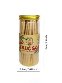 BROWN Canned Pre-Rolled Cone + Funnel Ultra-Thin Slow-Burning Pointed Tip Rolling Paper Portable Cone-Shaped Rolling Paper Valentine's Day Gift Party Gift Gift For Friends Outdoor Supplies, Pre-Rolled Filter Tip Paper Accessories Easy To Carry