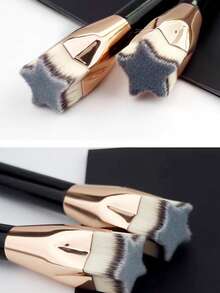 Pincel de Base com Topo Plano, Pincel de Maquiagem de Alta Qualidade para Grupos de Dança, para Líquidos, Misturas, Cremes e Pó, Ferramenta de Maquiagem Facial, Pincel de Base, Pincel Corretivo, Pincel de Blush, Pincel de Contorno, Pincel de Blush, Pincel de Bronzer, Pincel de Pó, Pincel de Base, Pincel de Blush