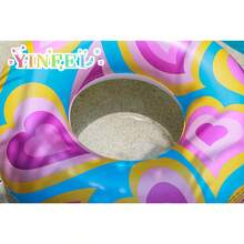 Flotador de playa con diseño de corazón de gelatina inflable - Rosa - Ver 6