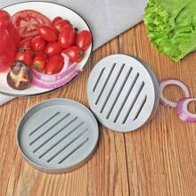 1 pièce Presse à hamburger antiadhésive en acier inoxydable - Outil parfait pour la mise en forme des hamburgers, facile à nettoyer, convient pour les garnitures de bœuf et de légumes, avec une surface rainurée pour des galettes grillées de manière uniforme