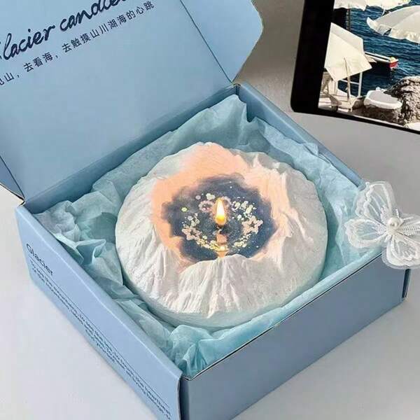 Candela per aromaterapia di alta qualità della "Wishing Pool Glacier", regalo perfetto per compleanni, migliori amiche, per creare un'atmosfera rilassante in camera da letto