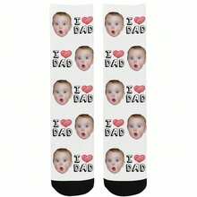 زوج جديد من جوارب مخصصة لعيد الآباء، جوارب متطابقة للأزواج، هدية تخرج، جوارب أنيقة مخصصة للرجال/النساء، جوارب رياضية مخصصة، هدايا عيد ميلاد مخصصة، هدايا عيد الحب، جوارب رجالية جديرة بالاهتمام