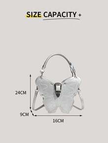 1 Butterfly Bag, Handbag, Backpack, Creative Backpack Design, Diagonal Cross Bag Suitable For Shopping, Dating, Bags For Women
