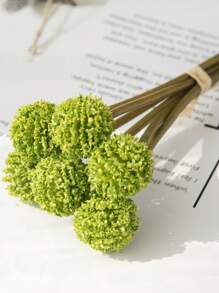 Artificial Dandelion Flower, Artificial Dandelion Flower Ball Plant, Artificial Ball Chrysanthemum, Plastic Flower Shrub Fake Grass Wedding Indoor Outdoor Home Garden Balcony Centerpiece Home Office Coffee House Party