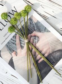 Artificial Dandelion Flower, Artificial Dandelion Flower Ball Plant, Artificial Ball Chrysanthemum, Plastic Flower Shrub Fake Grass Wedding Indoor Outdoor Home Garden Balcony Centerpiece Home Office Coffee House Party