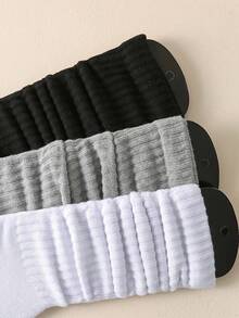 6 Pairs Of Women's Mixed Color Outdoor Sports Mid Tube Socks, Comfortable And Breathable, Suitable For Fitness, Cycling, Hiking, Yoga, Etc., Classic And Versatile Mid Tube Socks (Without Sock Card) - Multicolor - View 5