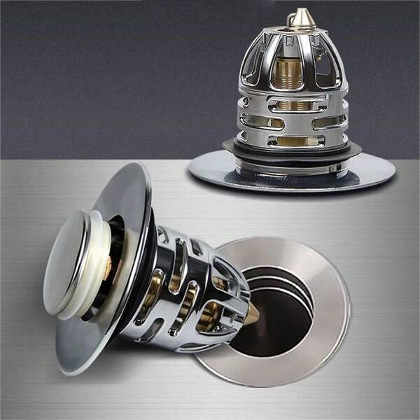 1 peça/2 peças/3 peças tampão de drenagem de pressão para pia, tampão de pia de banheiro para lavagem das mãos e do rosto, prevenção de odores e entupimentos