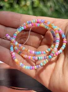 3-4mm Natural Seashell Beads, Colorful Disc Shaped Spacer Beads For DIY, 1 Strand Of Approx. 220pcs High Quality Shell Beads, Suitable For Making Bracelets, Necklaces, Earrings And Jewelry Accessories
