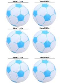 1 Stück/6 Stück Strandball - Aufblasbarer Fußball Strandball, für Partydekorationen, Sommerstrand-Wasserspiele, Strandball-Party, ein Ball ist ein Muss für Elternreisen, Partyartikel, Strandaccessoires, Poolspiele, Schwimmspiele, aufblasbare Spiele (30cm)