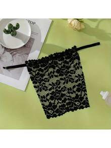 3pcs Elegant Floral Glare Proof Bra Pad - Fashionable & Comfortable Bra Enhancer, Lace Knitted Liner Suitable For Random Women Styles