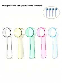 4/2/1pc Toothbrush Head Cover, Toothbrush Head Plastic Dustproof Cover, Suitable For The Dust Cover EB17D12iO5iO7iO8iO9D12 Protective Cap Of The Orab Electric Toothbrush Head, Convenient Travel Supplies, Home Dorm Supplies Home Bathroom Decor Fall Decor Back To School - Multicolor - View 1