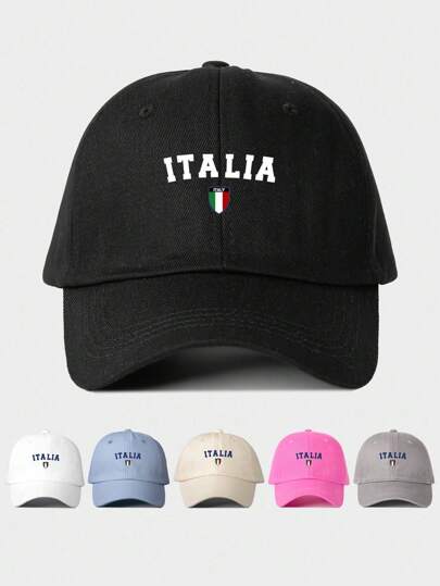 1 قبعة بيسبول شبكية مطبوع عليها "SICILIAITALIA1967" للنساء، قابلة للتعديل، توفر حماية من الشمس للخارج، قبعة كاجوال مناسبة للربيع/الخريف للسفر والشاطئ، قبعة شمس بطراز Y2K للشباب