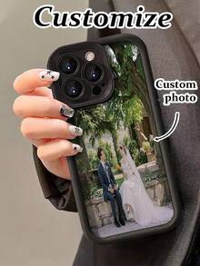 Funda personalizada para teléfono con textura de alta gama, sensación de hundimiento, cubierta protectora antideslizante de dibujo de color reforzada