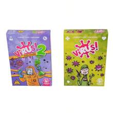 1 pieza Juego de Cartas Virus 1/Virus 2 - Juego de Estrategia Tranjis de Mesa, para 2-8 Jugadores, Empaquetado Individualmente (Fácil Almacenamiento y Transporte), Instrucciones Multilingües (Inglés/Francés/Español), Mejor Juego de Pensamiento, Adecuado para Adolescentes/Adultos, Reunión Familiar, Idea de Regalo Única para el Día de San Valentín, Año Nuevo, Boda, Regalo de Año Nuevo, Regalo de Día de la Independencia
