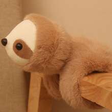Pulseras de peluche en forma de capibara - Pack de 2 unidades - Estilo kawaii para niños - Albaricoque - Ver 2