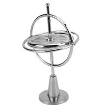 Juguete de Giroscopio, Juguete Giratorio de Equilibrio,Giroscopio Alivio del Estrés Anti-Gravedad Balance Metal Educativo Y Entrenamiento para Niños Entretenimiento al Aire Libre para niños - Plateado - Ver 1