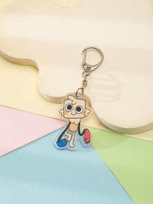 1 Pc Acrylic Cartoon Cute Dandy'S World Purple Video Game Theme Keychain Pendant Backpack Ornament/Bag Accessories/School Bag Accessories/Purse Pendant/Friend's Gifts Car Accessories Bag Charm Backpack For School - Multicolor - View 8