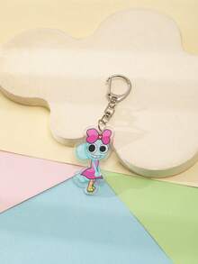 1 Pc Acrylic Cartoon Cute Dandy'S World Purple Video Game Theme Keychain Pendant Backpack Ornament/Bag Accessories/School Bag Accessories/Purse Pendant/Friend's Gifts Car Accessories Bag Charm Backpack For School - Multicolor - View 27