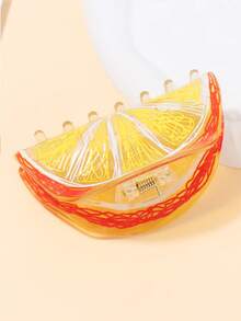 Fruit Inspired Hair Clip - Women's Vibrant Translucent Lemon Design - Sweet And Fashionable Hair Accessory Suitable For Thanksgiving Or Daily Use - Multicolor - View 7